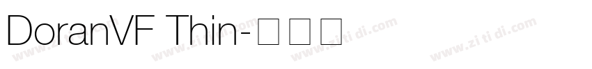DoranVF Thin字体转换